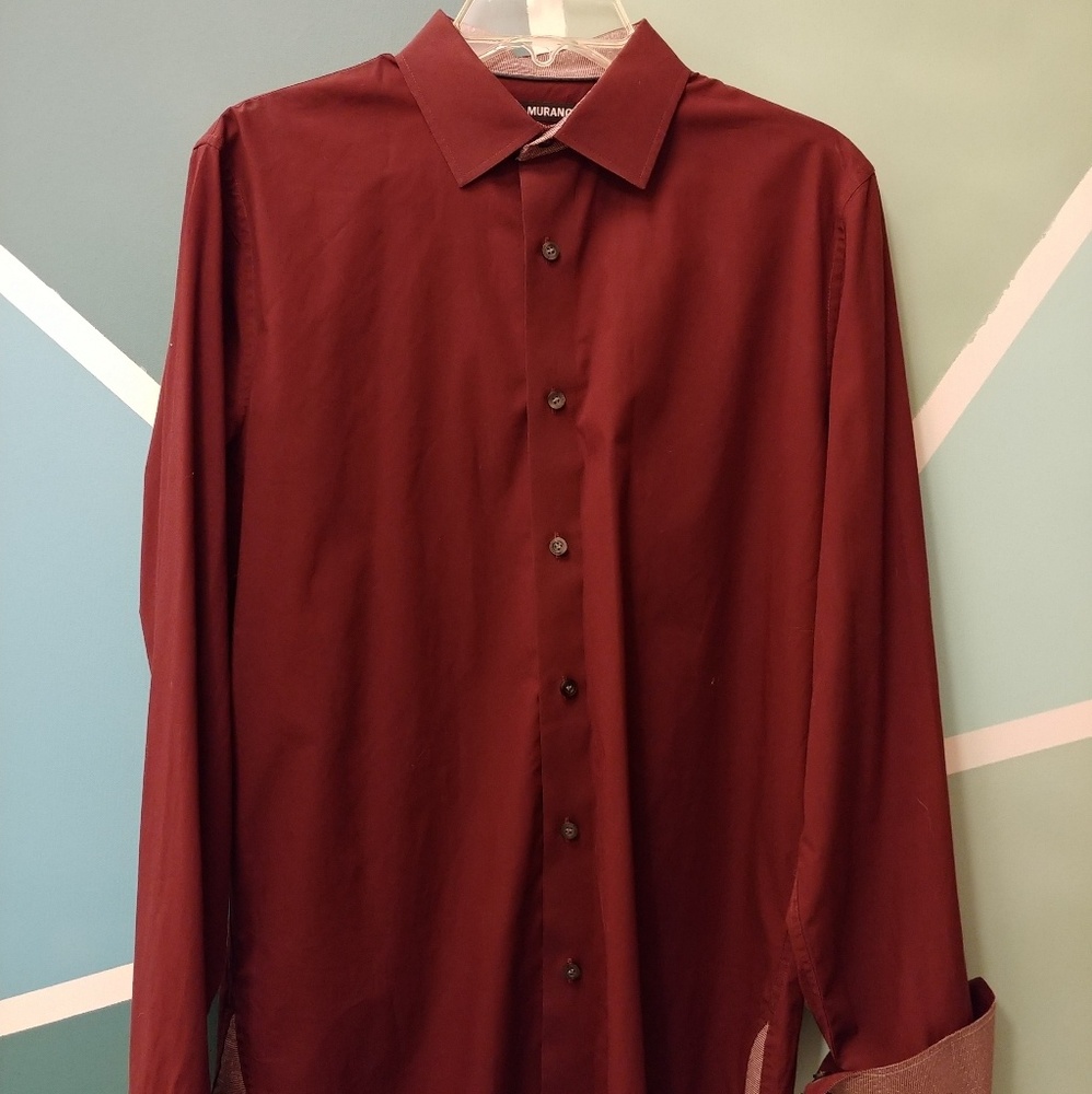 Burgandy Murano Dress Shirt